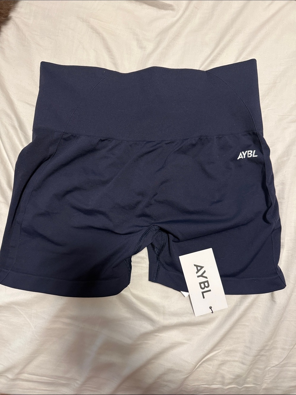 AYBL Navy High-Rise Bike Shorts